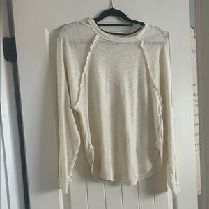Pilcro Cream Long Sleeve Top. Never worn. Size XS.
